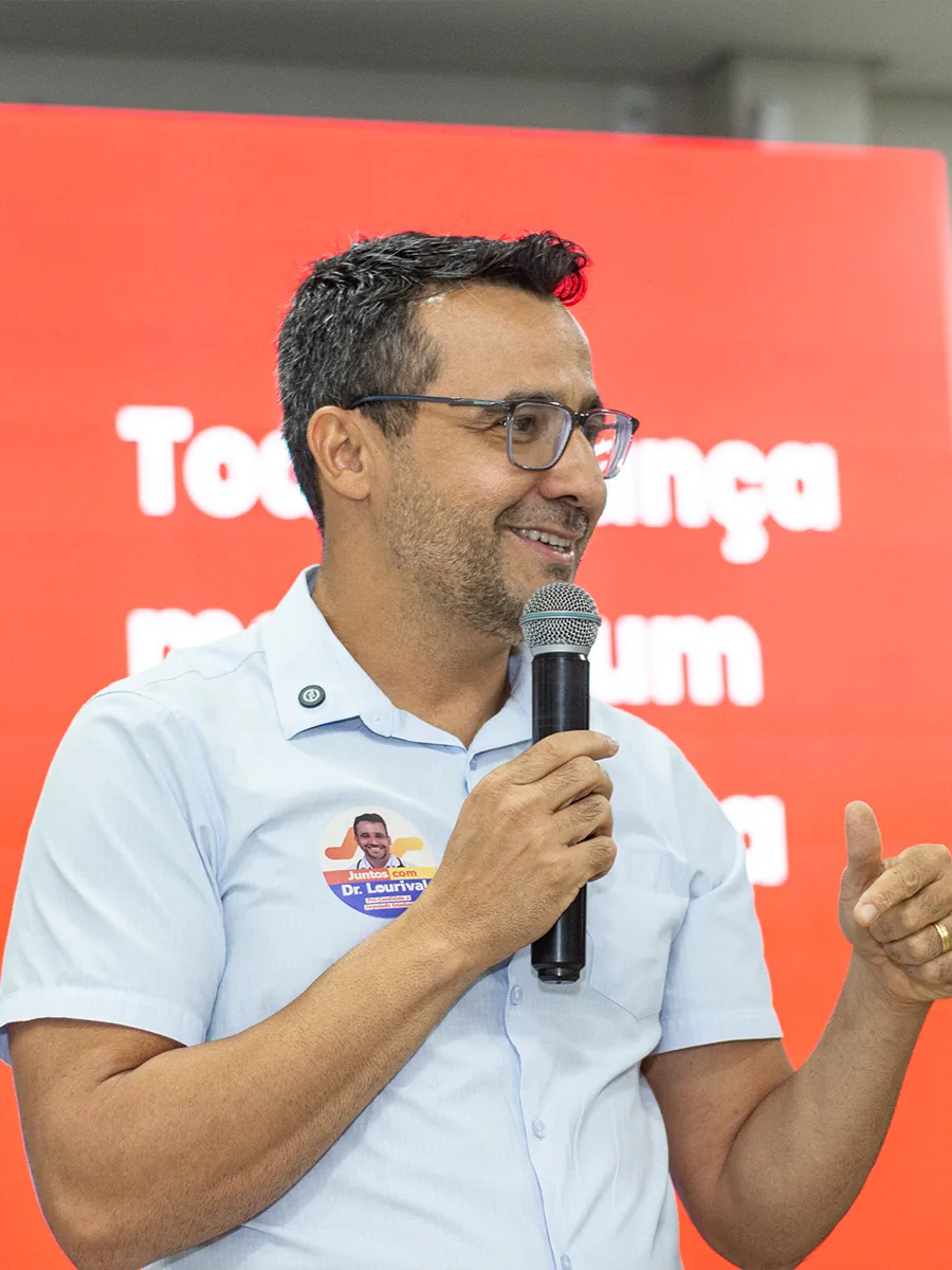 Dr. Lourival durante encontro da pré-campanha